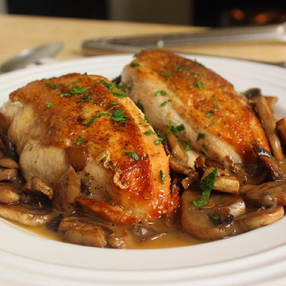 Chef John S Chicken And Mushrooms Recipe Allrecipes