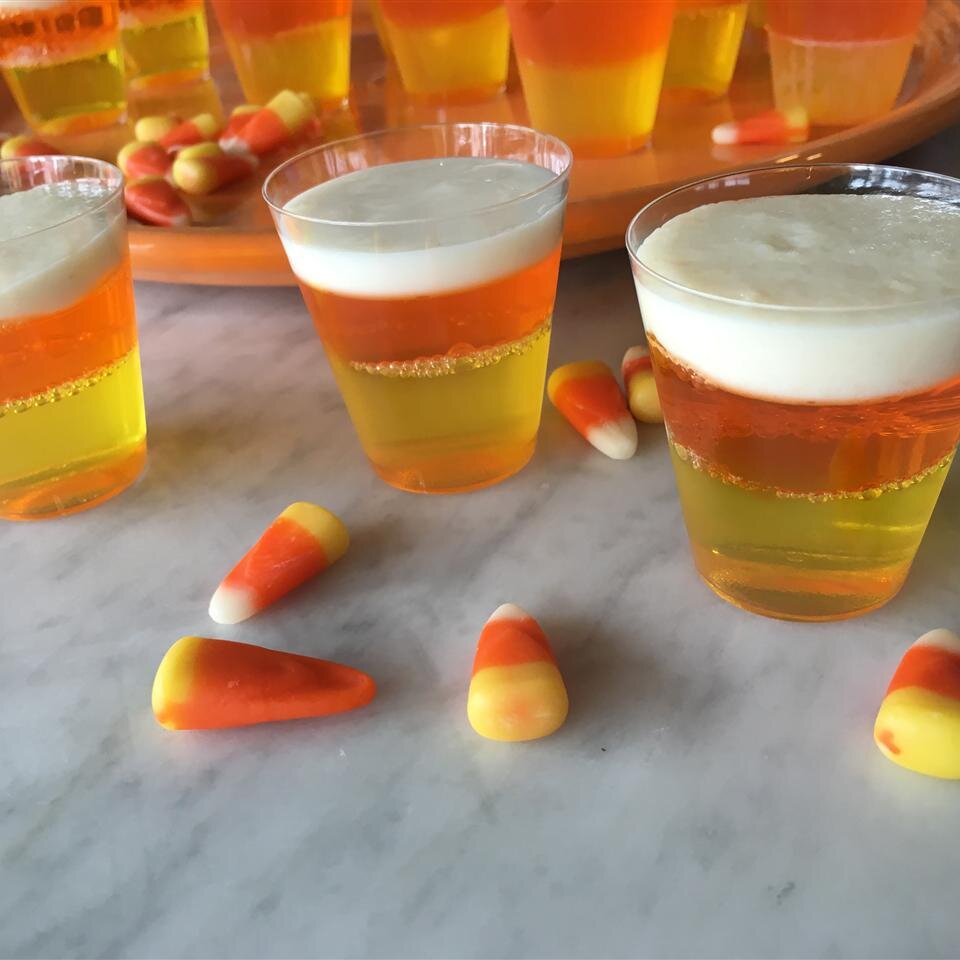 Halloween Candy Corn Jell O Reg Shots Recipe Allrecipes