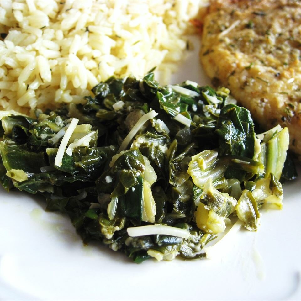 Sauteed Swiss Chard With Parmesan Cheese Recipe Allrecipes