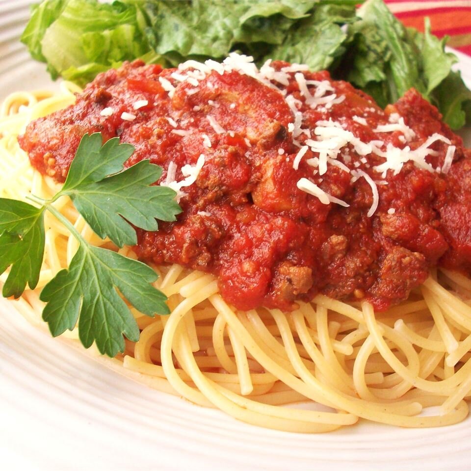 Meat Lover S Slow Cooker Spaghetti Sauce Recipe Allrecipes