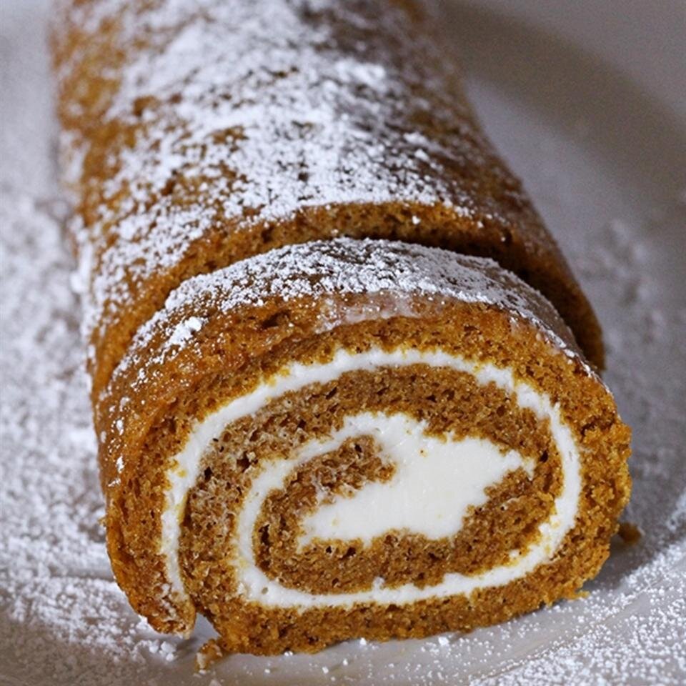 Granny Kat S Pumpkin Roll Recipe Allrecipes