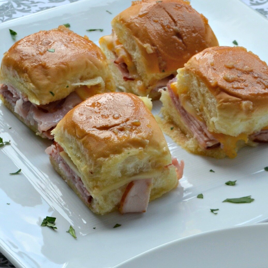 Baked Ham And Cheese Party Sandwiches Recipe Allrecipes