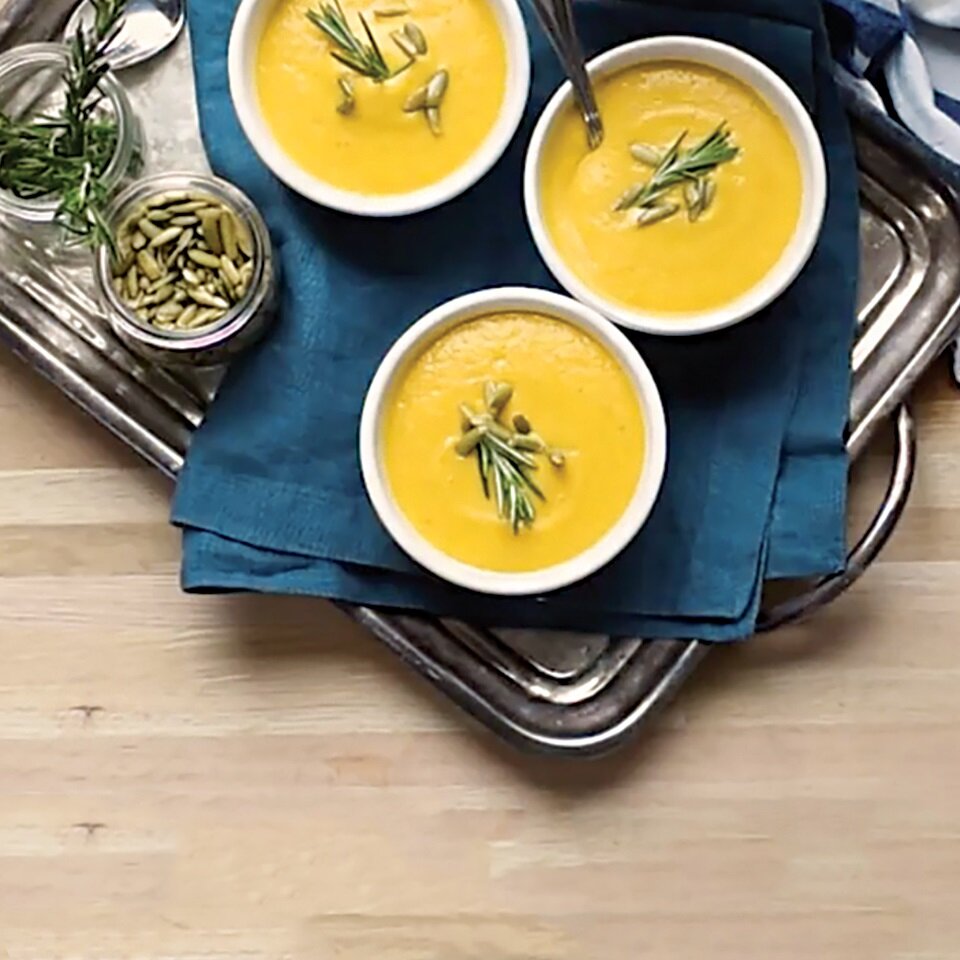 Roasted Butternut Squash And Apple Soup With College Inn Broth Allrecipes