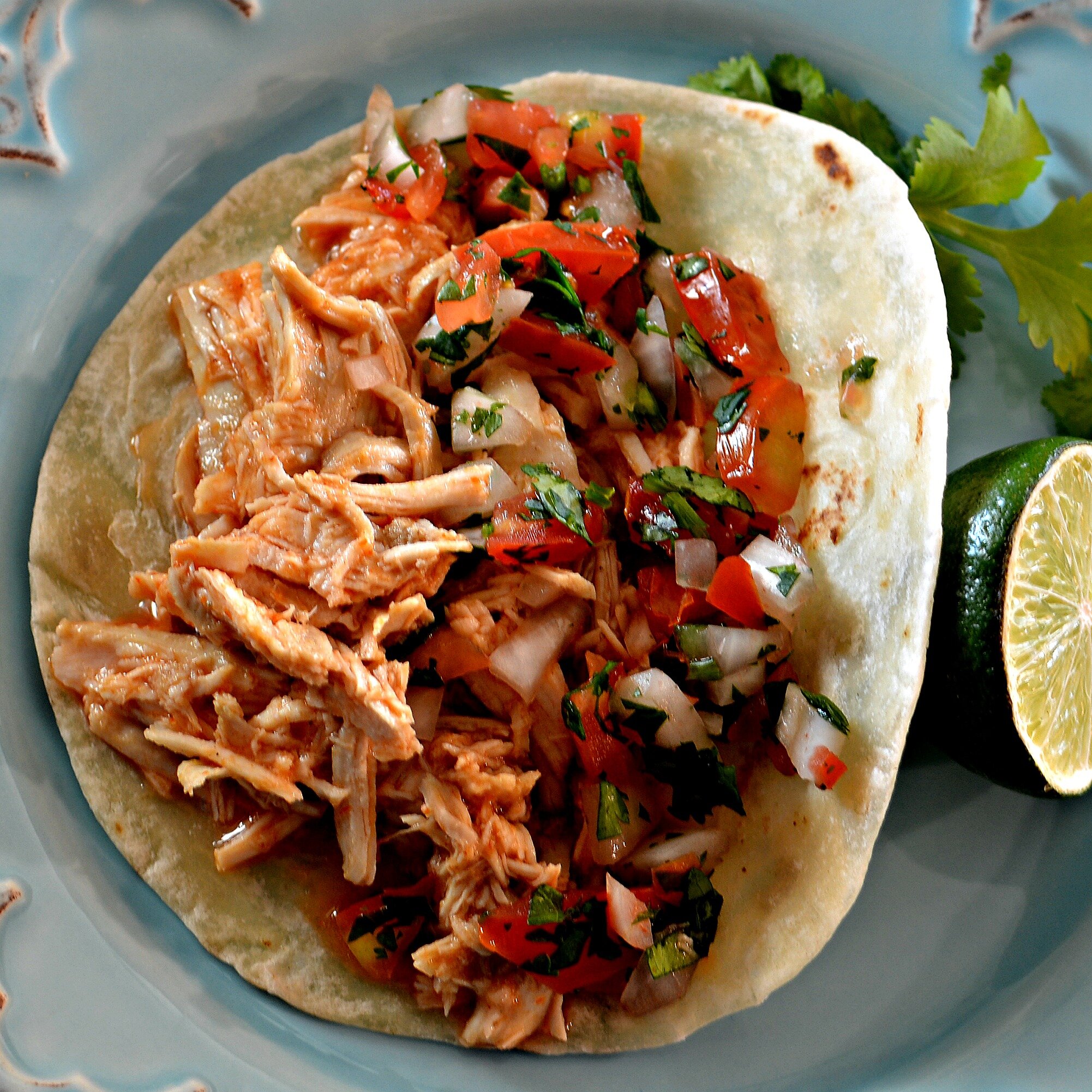 Creamy Crockpot Mexican Chicken Thrifty Frugal Mom