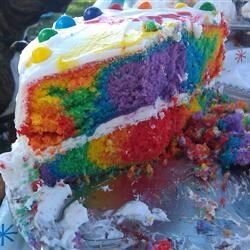 Rainbow Layer Cake Recipe Allrecipes