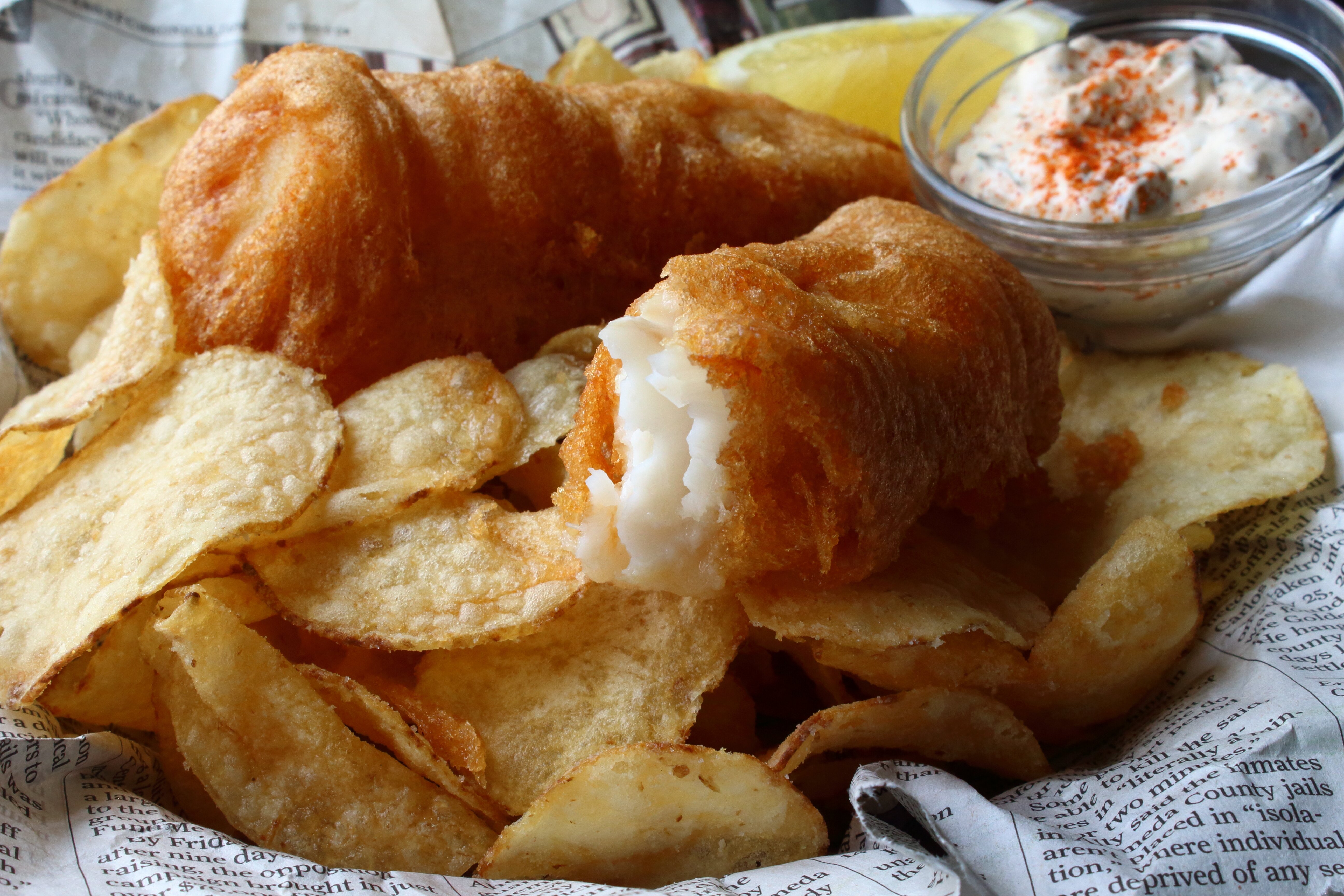 Crispy Beer Batter Fish Chips Allrecipes