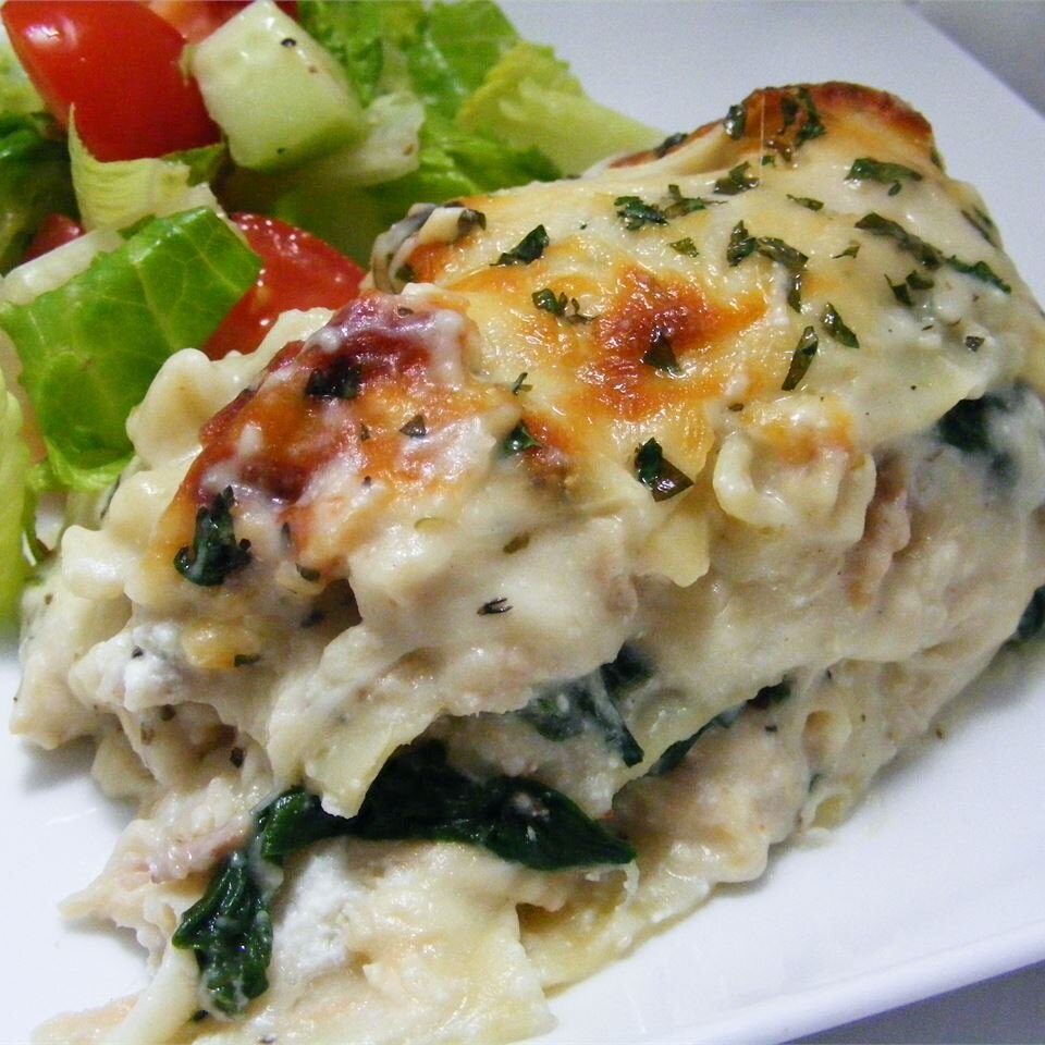 White Cheese Chicken Lasagna Recipe Allrecipes