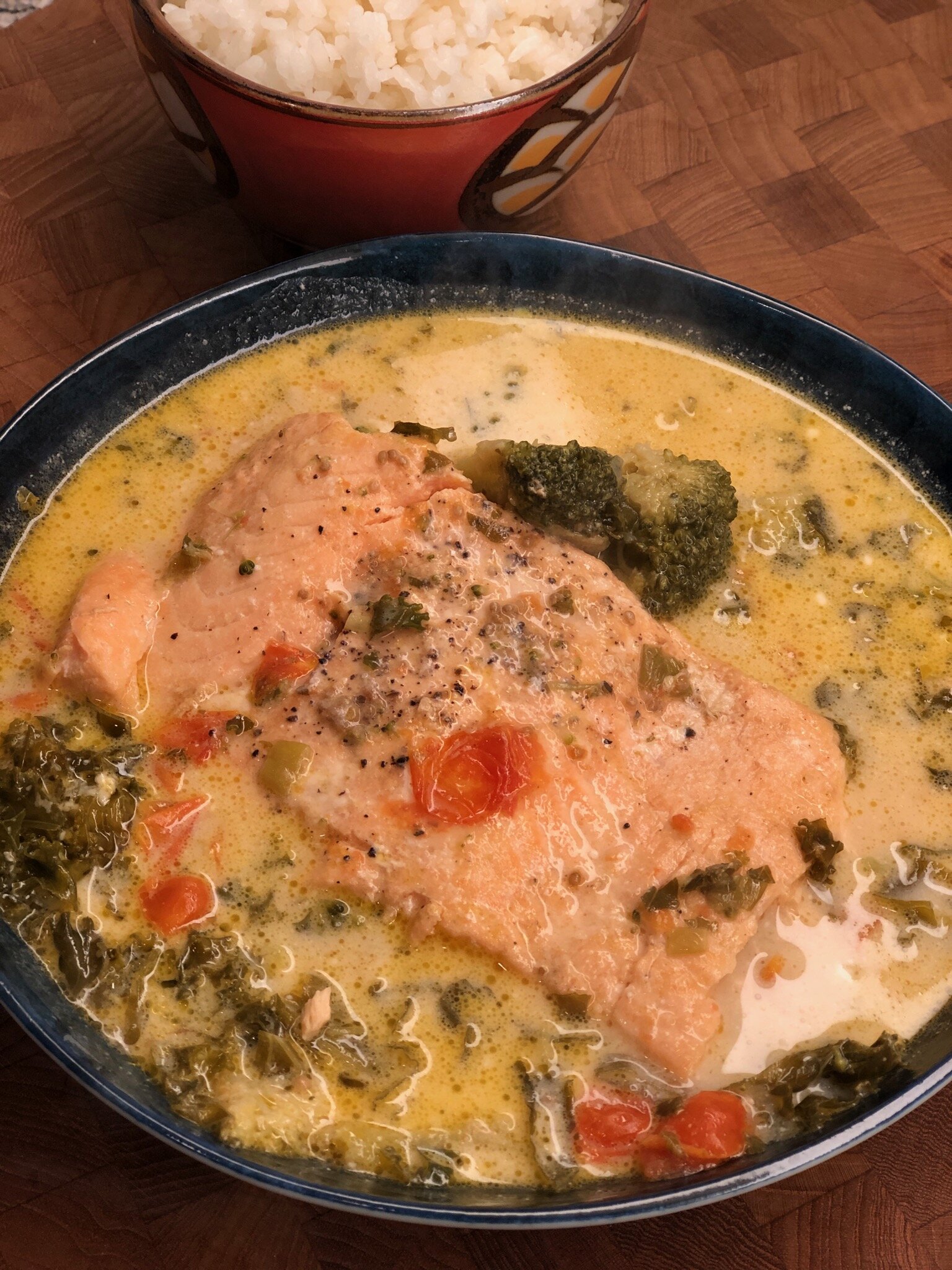 Instant Pot Ginataang Salmon Filipino Salmon In Coconut Milk Recipe Allrecipes