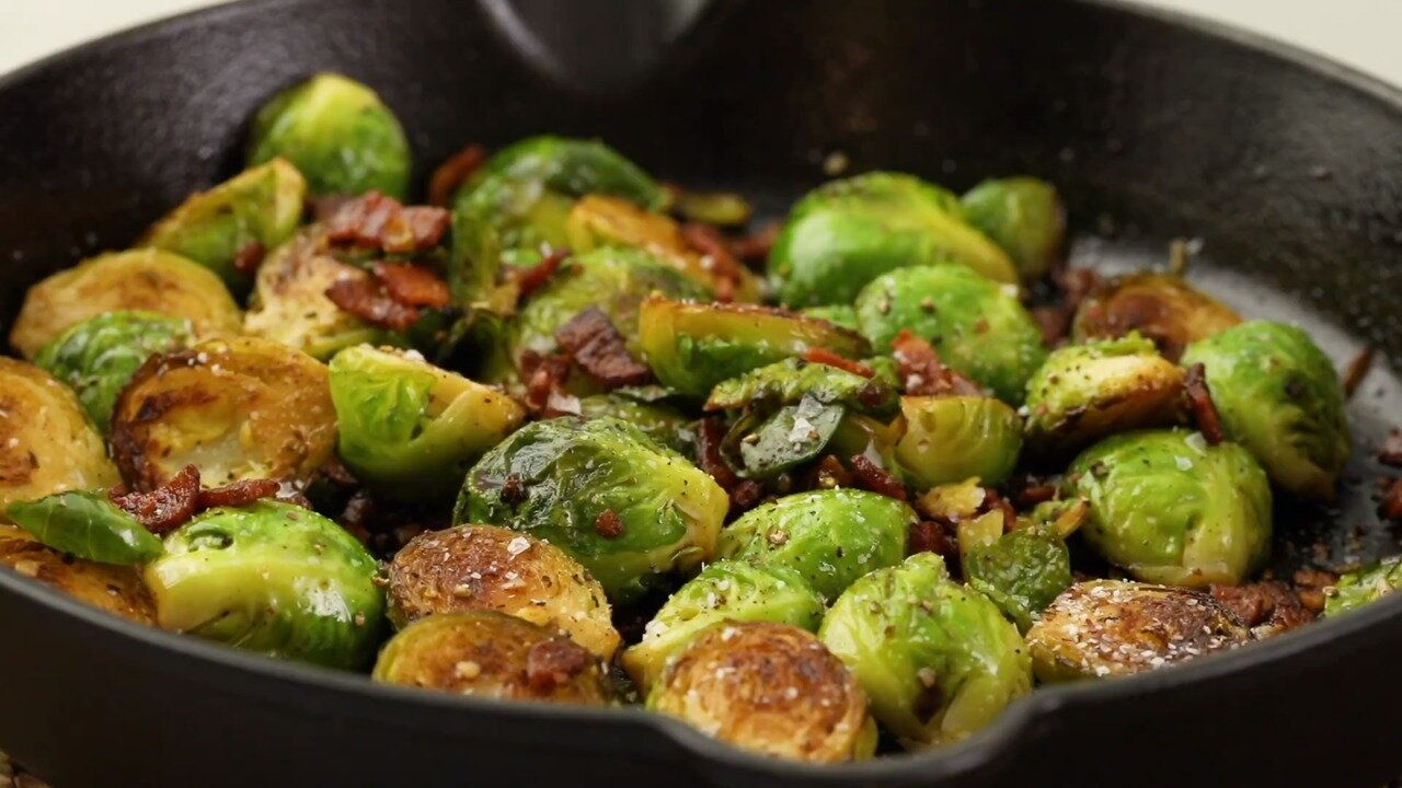 Skillet Braised Brussels Sprouts Allrecipes