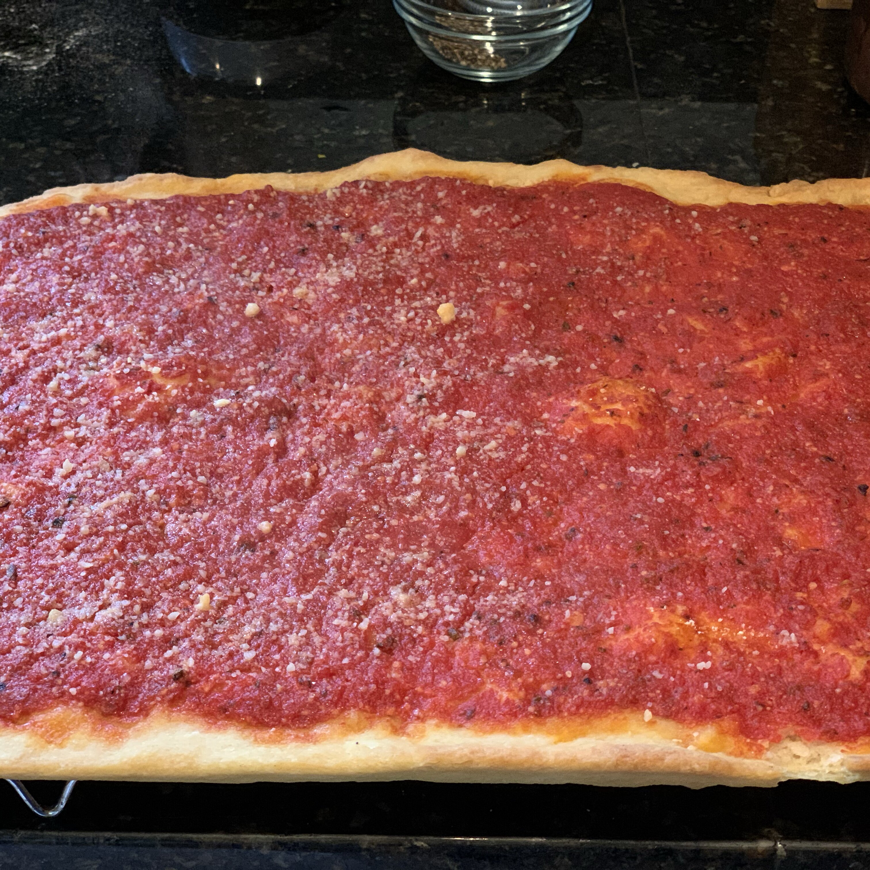 Rhode Island Style Pizza Strips Aka Bakery Pizza Recipe Allrecipes