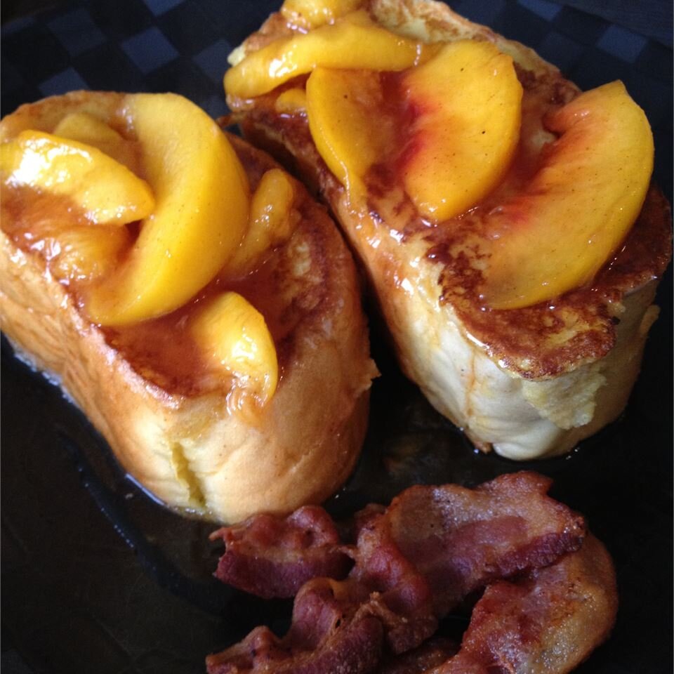 Mascarpone Stuffed French Toast With Peaches Allrecipes