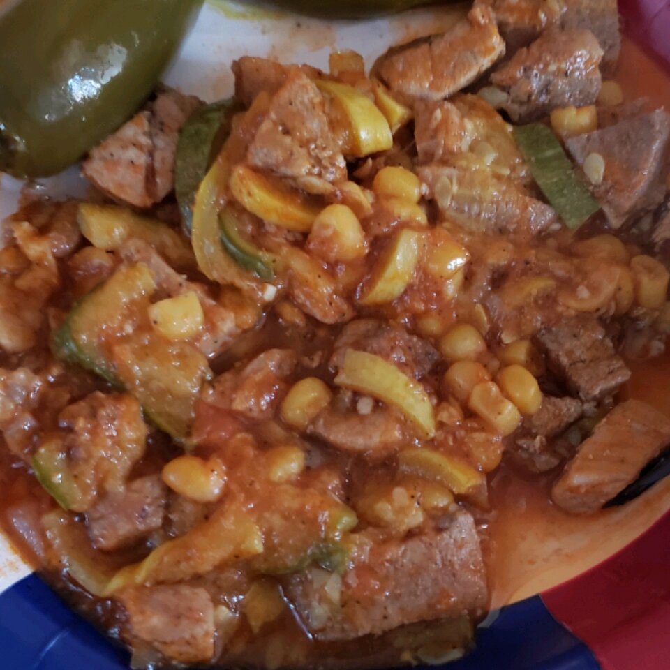 Calabacita Con Puerco Pork With Squash Recipe Allrecipes