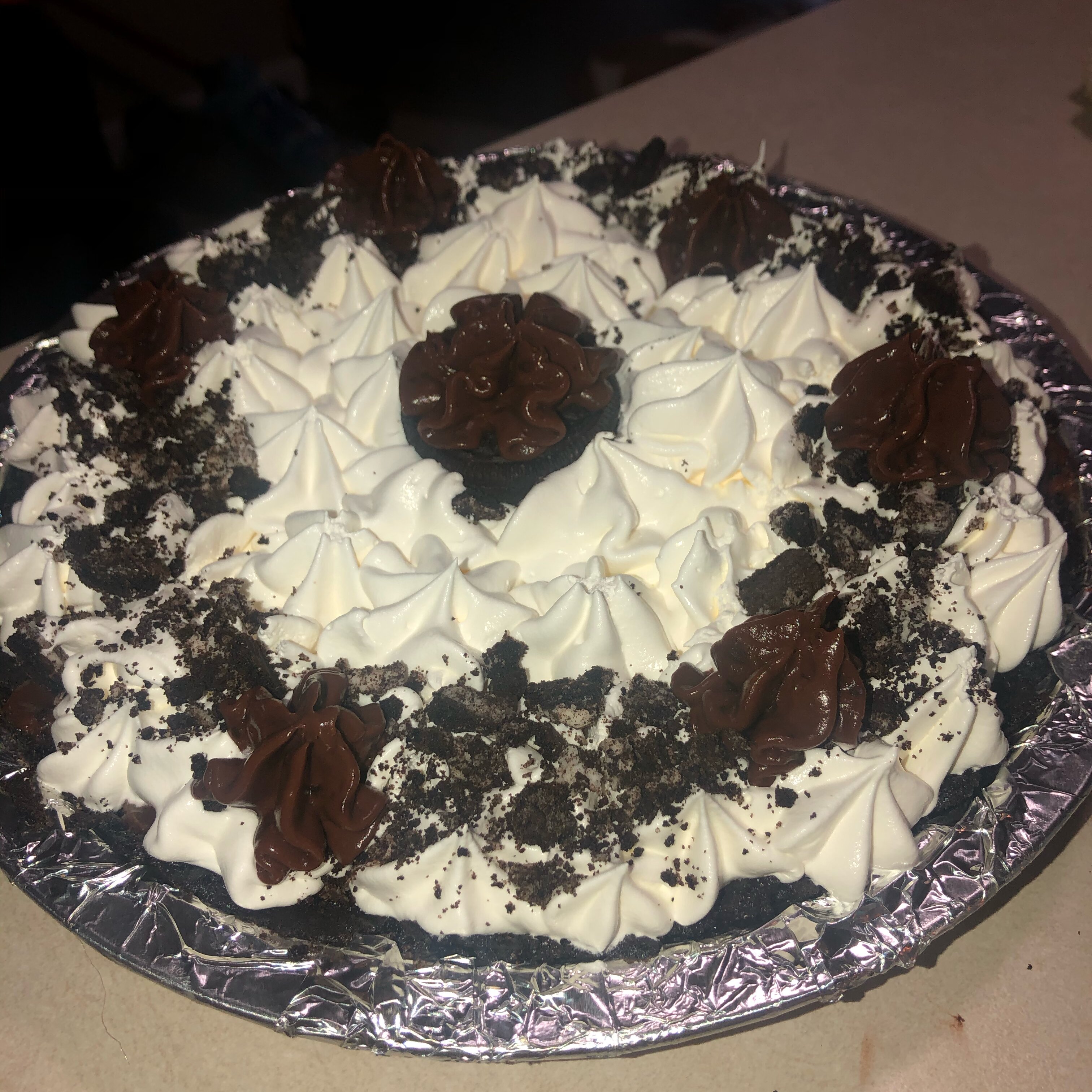 Oreo Triple Layer Chocolate Pie Allrecipes