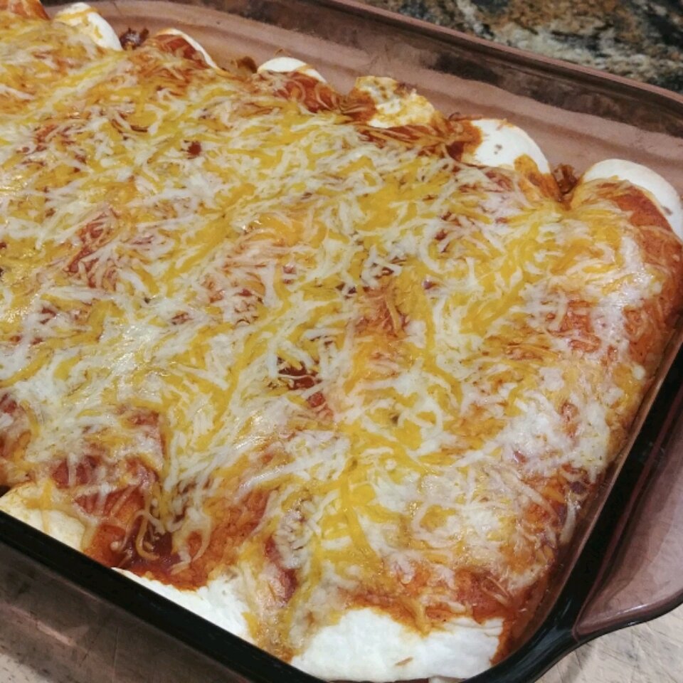 Easy Creamy Chicken Enchiladas Recipe Allrecipes