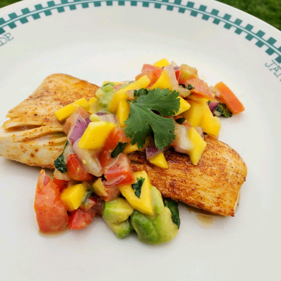 Healthy Fish Tacos With Mango Salsa Recipe Allrecipes