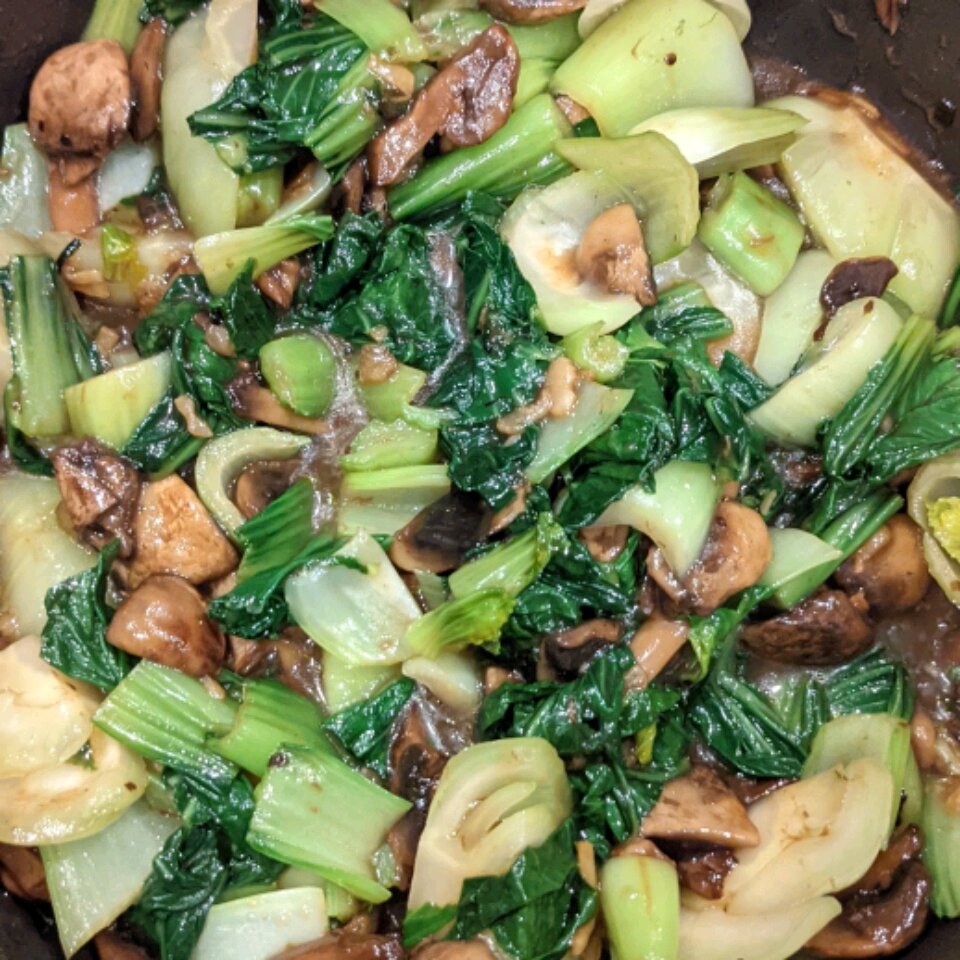 Chicken And Shimeji Mushroom Bok Choy Recipe