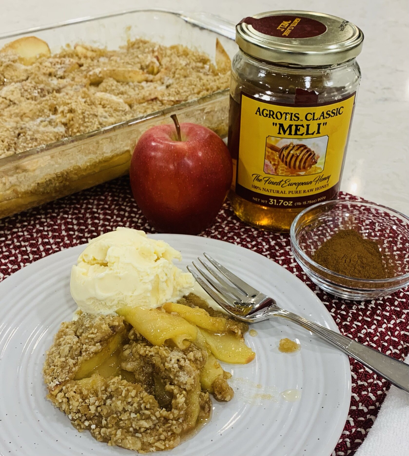 Easy Apple Crisp With Honey Recipe Allrecipes