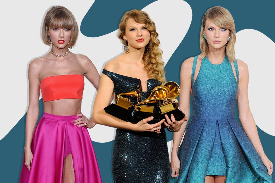 All Of Taylor Swift S Grammys Red Carpet Looks From 08 To Now Hellogiggles
