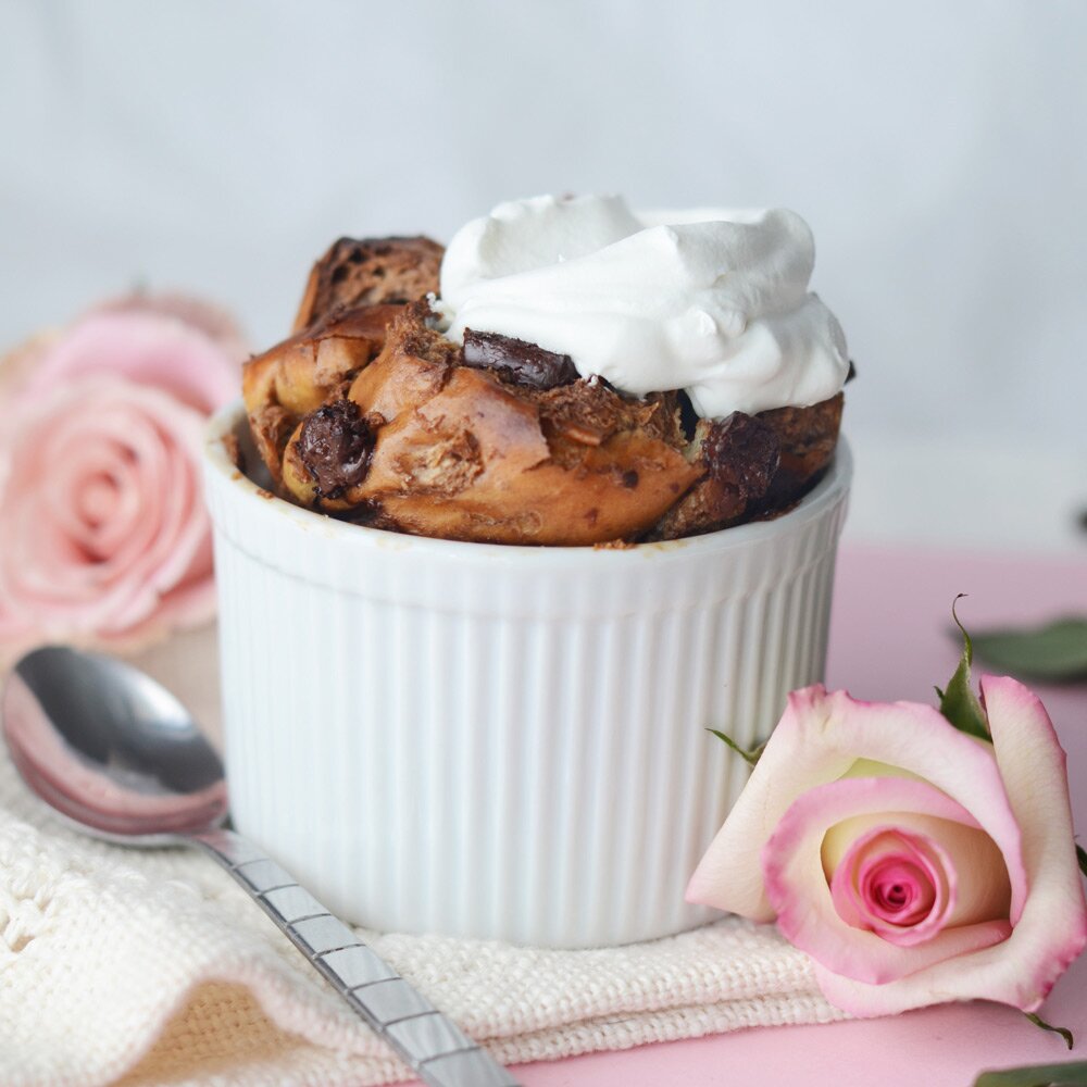 Chocolate Chunk Bread Puddings Recipe Myrecipes