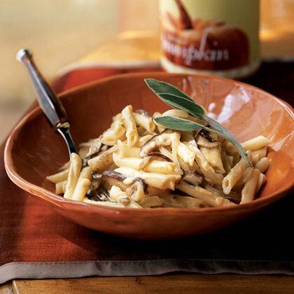 Pasta With Mushrooms Pumpkin Gorgonzola Sauce Recipe Myrecipes