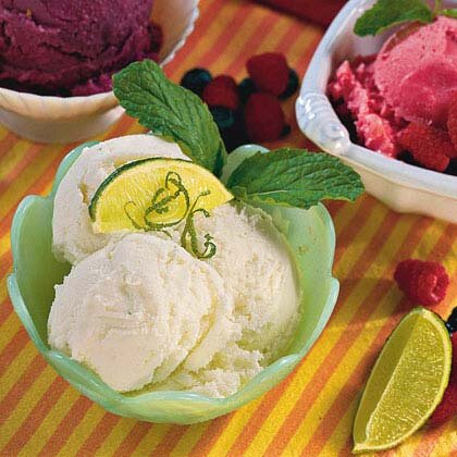 Lime Sorbet Recipe - 2 Ingredient Coconut Lime Sorbet Recipe Yummly Recipe Sorbet Recipes Coconut Lime Sorbet Recipe Lime Sorbet / Place 2 scoops of sorbet in each glass and pour 1 tablespoon of tequila over the top of each.