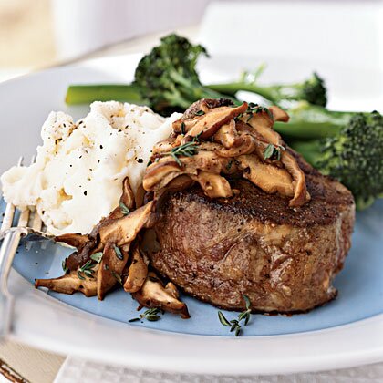 Beef Tenderloin Steaks With Shiitake Mushroom Sauce Recipe Myrecipes