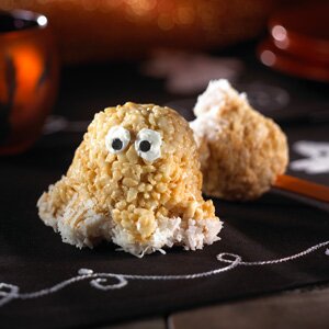 Kellogg Sa Rice Krispies Treatsa Ghostly Snacks Recipe Myrecipes