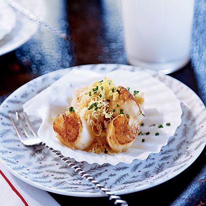 Nantucket Bay Scallops With Bay Scented Butter Recipe Myrecipes