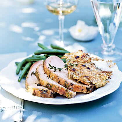 Ginger And Thyme Brined Pork Loin Recipe Myrecipes