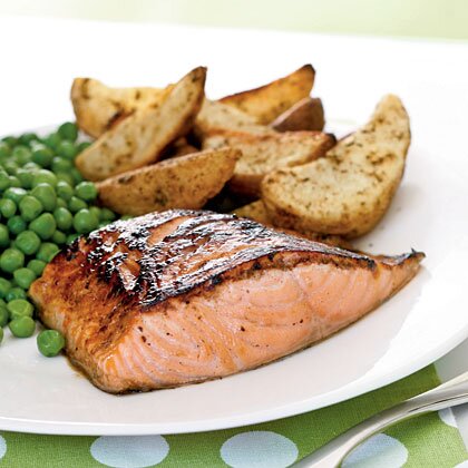 Salmon With Maple Lemon Glaze Recipe Myrecipes