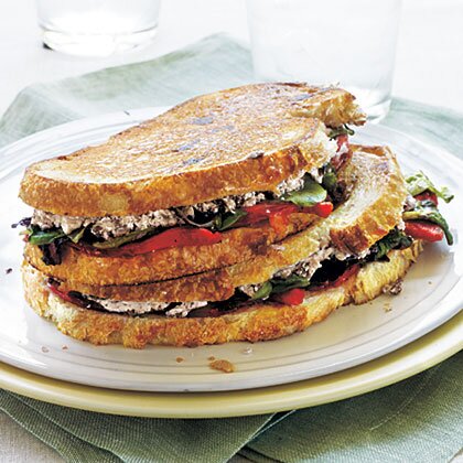 Goat Cheese And Roasted Pepper Panini Recipe Myrecipes