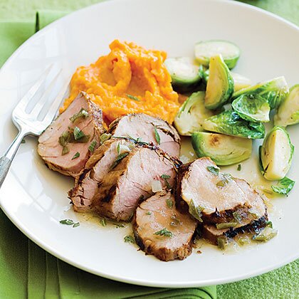 Grilled Pork Tenderloin With Apple Sage Sauce Recipe Myrecipes