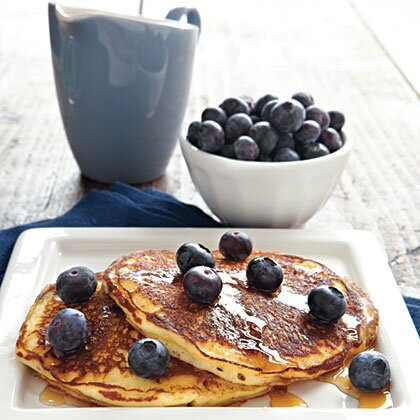 Sour Cream Blueberry Pancakes Recipe Myrecipes