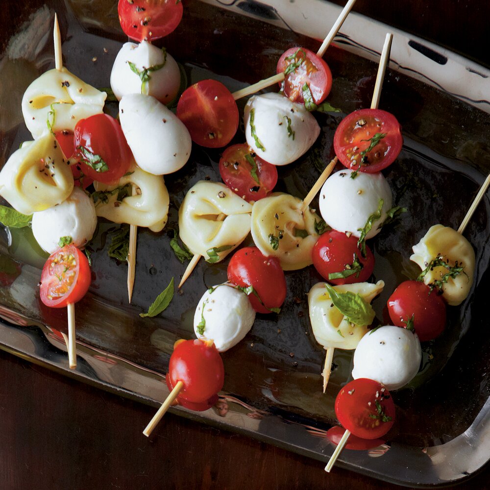 Tortellini Caprese Bites Recipe Myrecipes