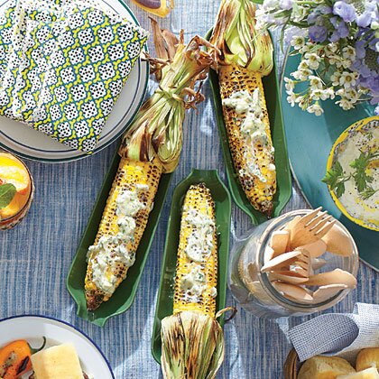 Charred Corn With Garlic Herb Butter Recipe Myrecipes