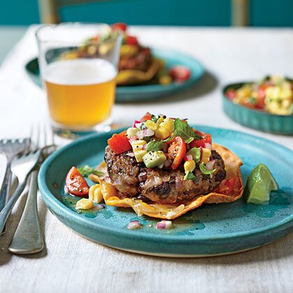 Black Bean Cakes With Avocado Corn Salsa Recipe Myrecipes