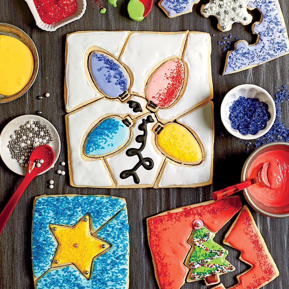 Christmas Cookie Puzzles Recipe Myrecipes