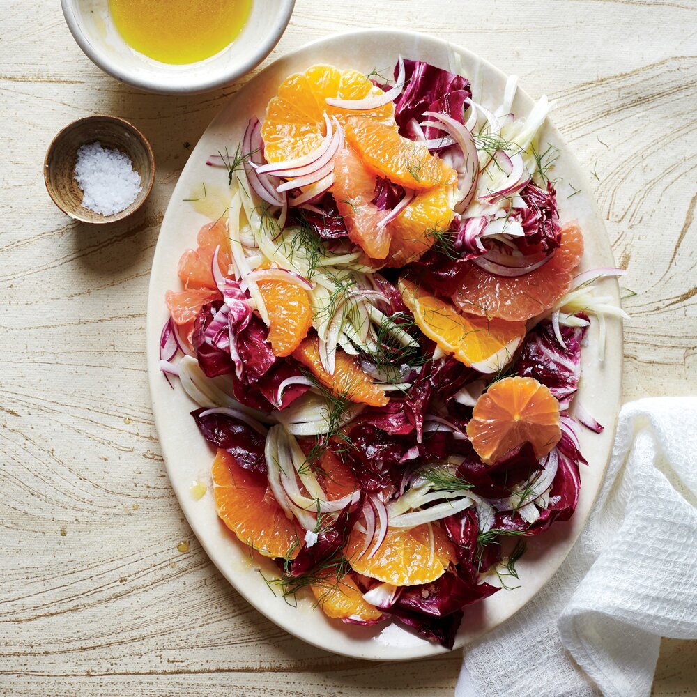 Fennel Radicchio Salad With Citrus Vinaigrette Recipe Myrecipes