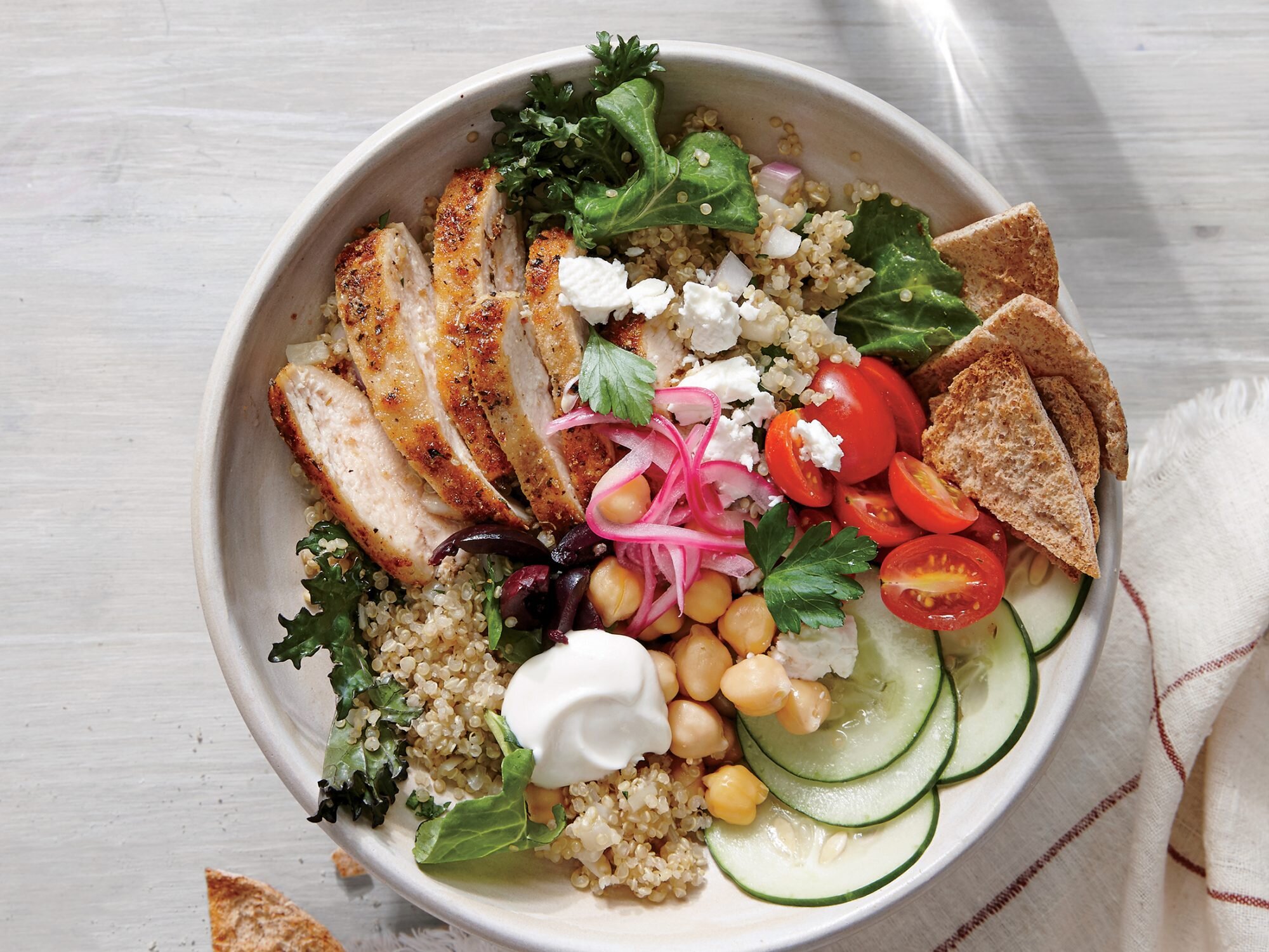 Chicken Gyro Bowls Recipe Myrecipes