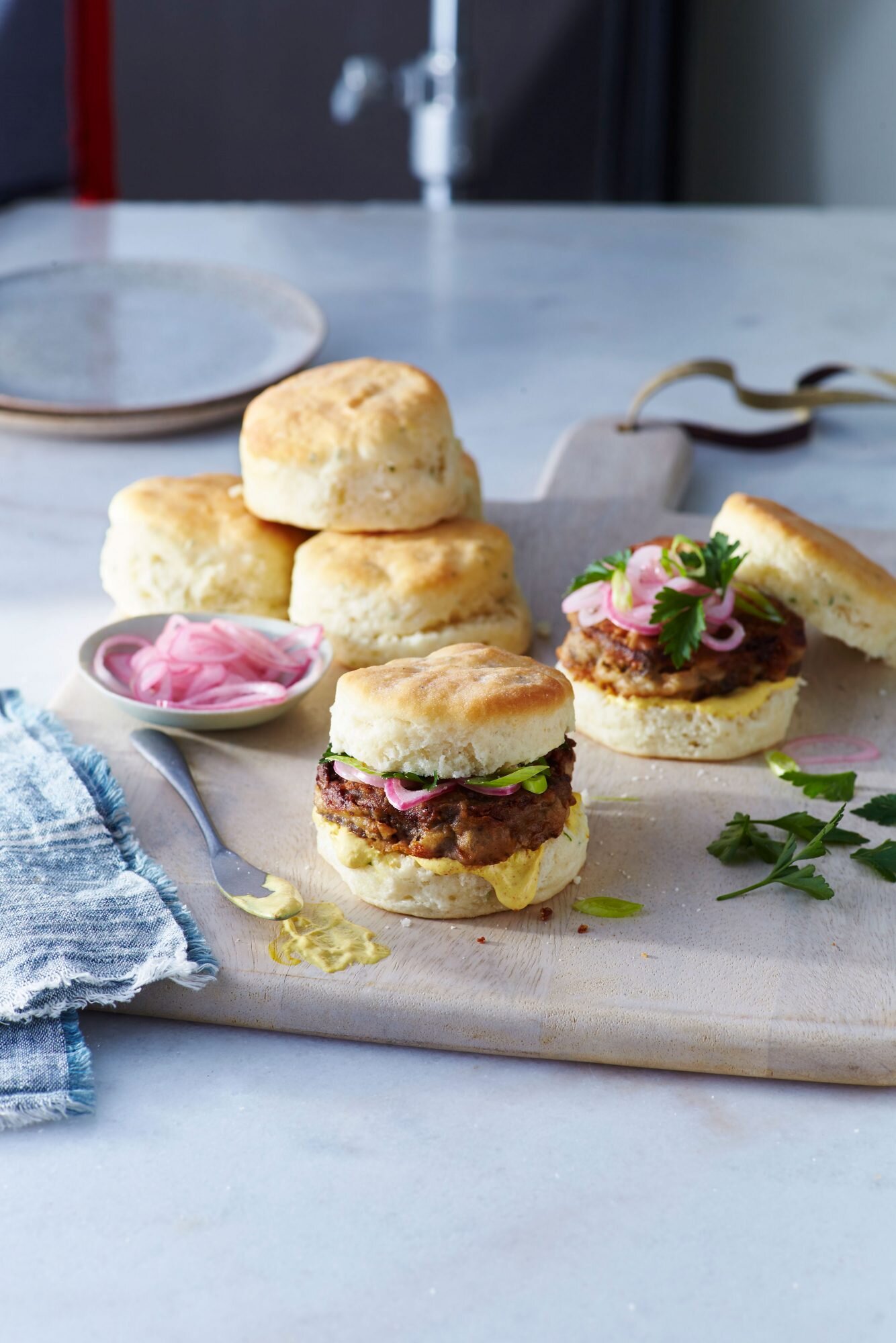 Country Fried Beef Biscuit Sliders 