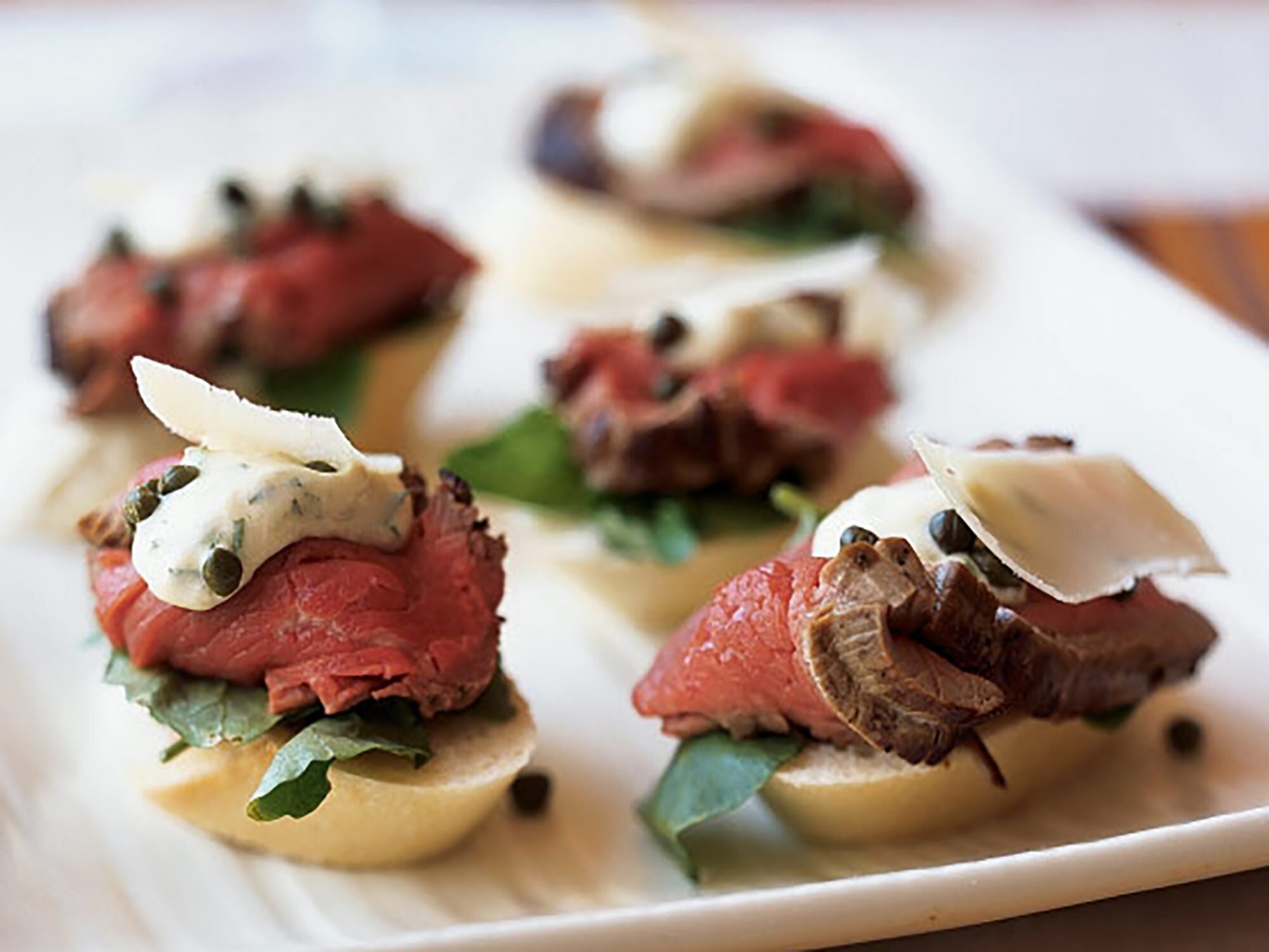 Seared Beef Tenderloin Mini Sandwiches Mustard Horseradish Sauce Recipe Myrecipes