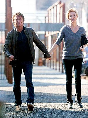 Sean Penn And Charlize Theron Celebrate An Early Valentine S Day With Friends People Com