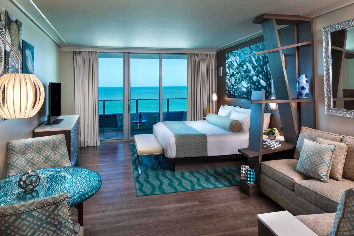Opal Sands Resort, King Suite Standard on Clearwater Beach, Florida