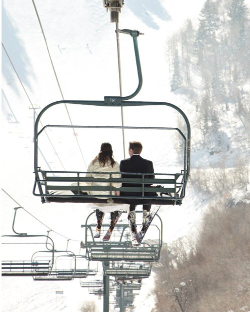 A Rustic Winter Destination Wedding In Sundance Utah Martha