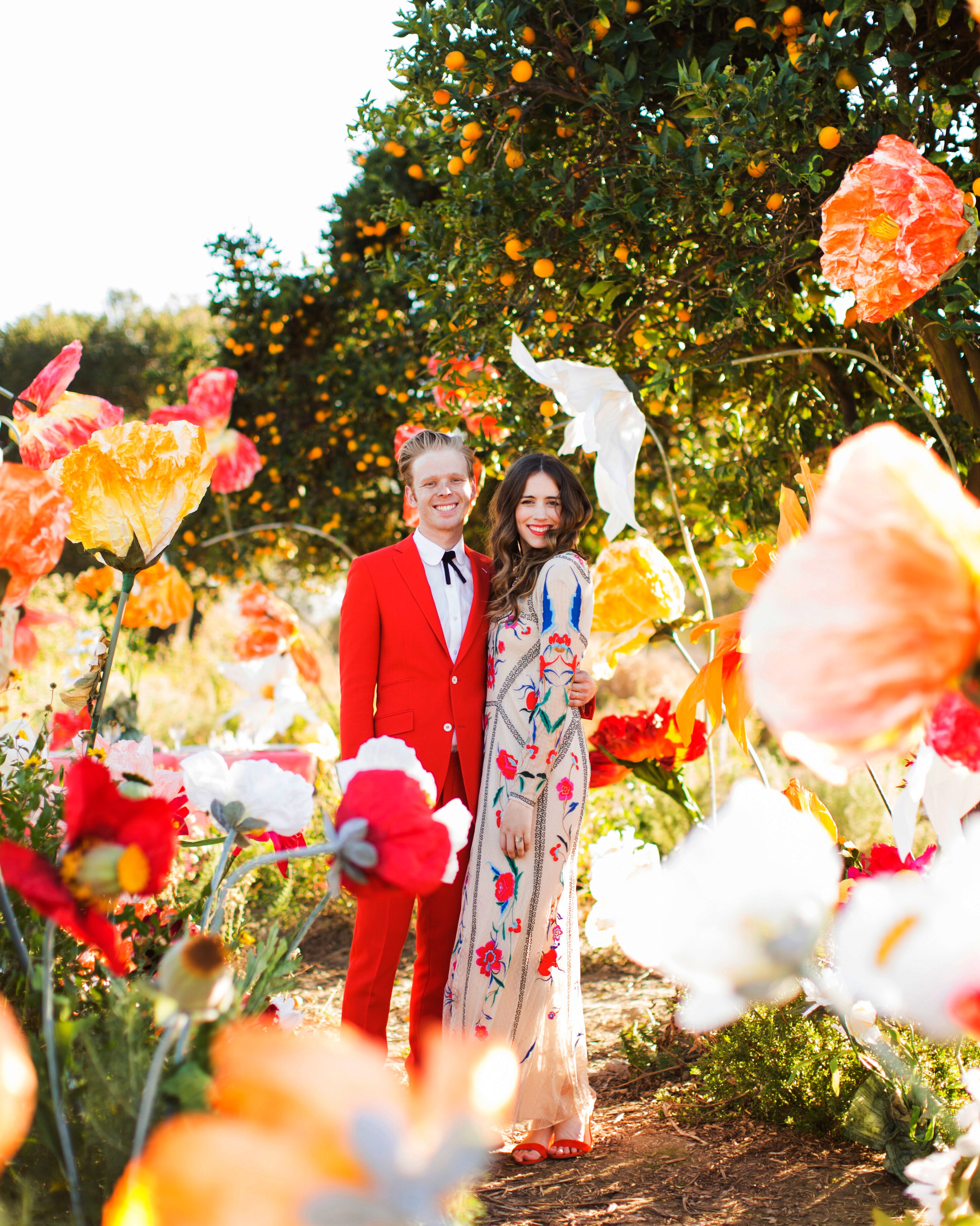 A Colorful Diy Wedding In Southern California Martha Stewart