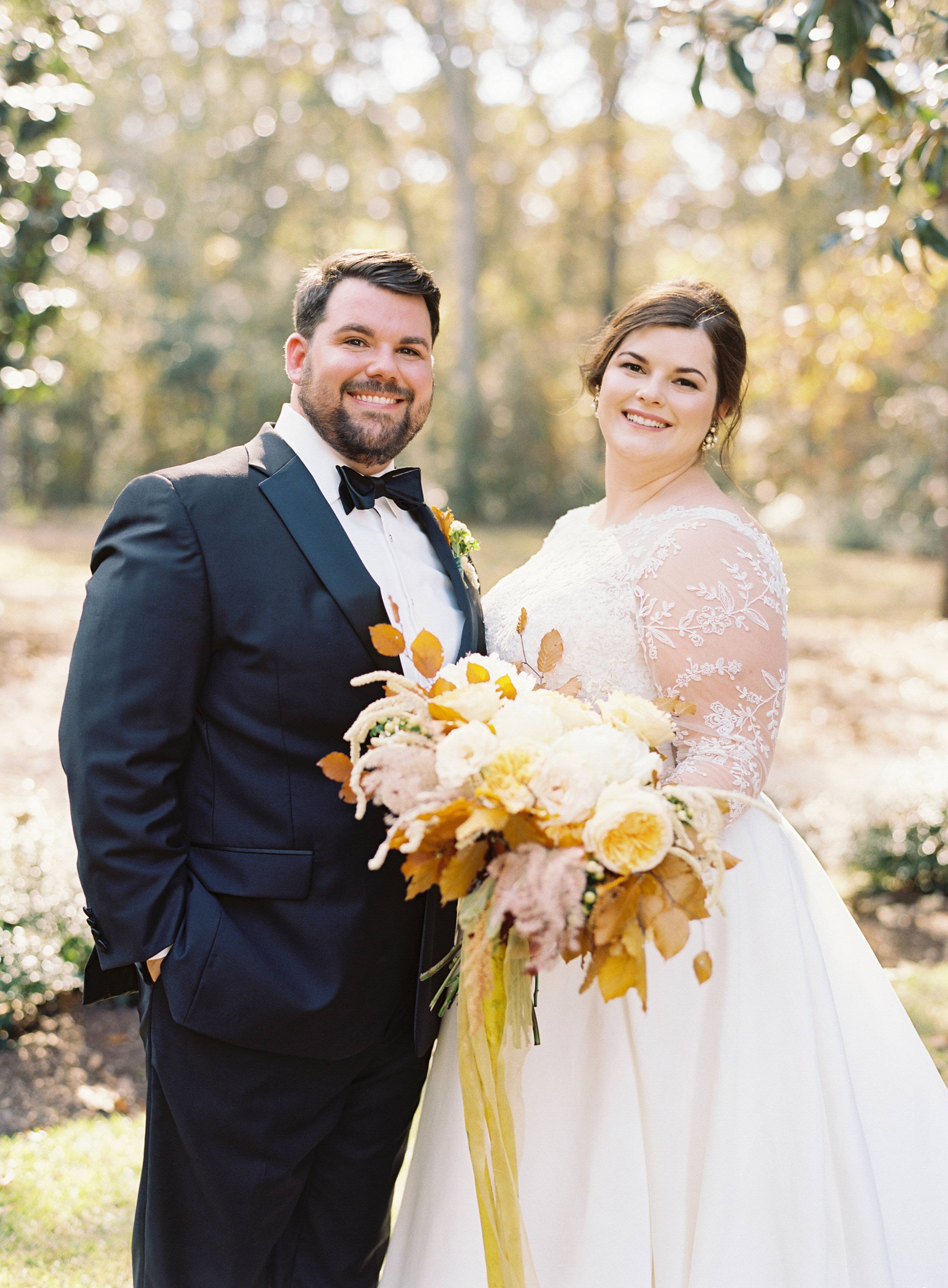 One Couple S Personalized Fall Wedding In South Carolina Martha