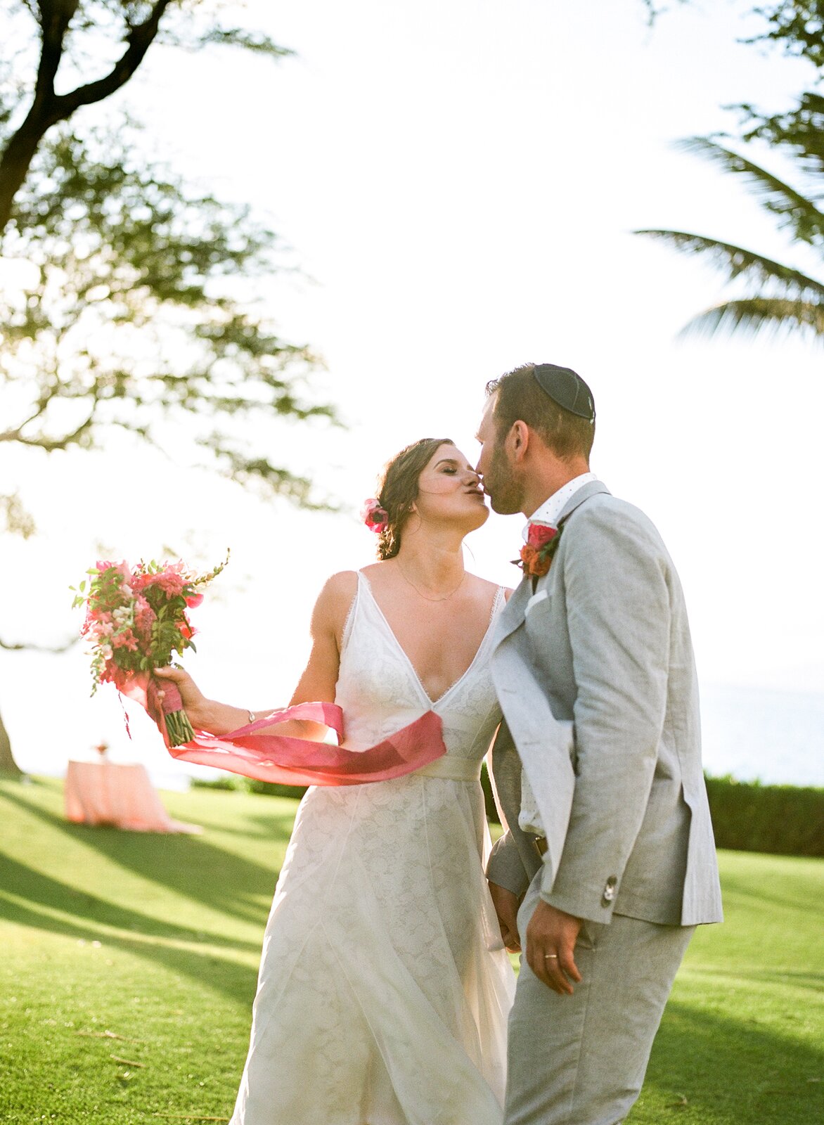 A Beachy Bougainvillea Filled Wedding In Maui Hawaii Martha