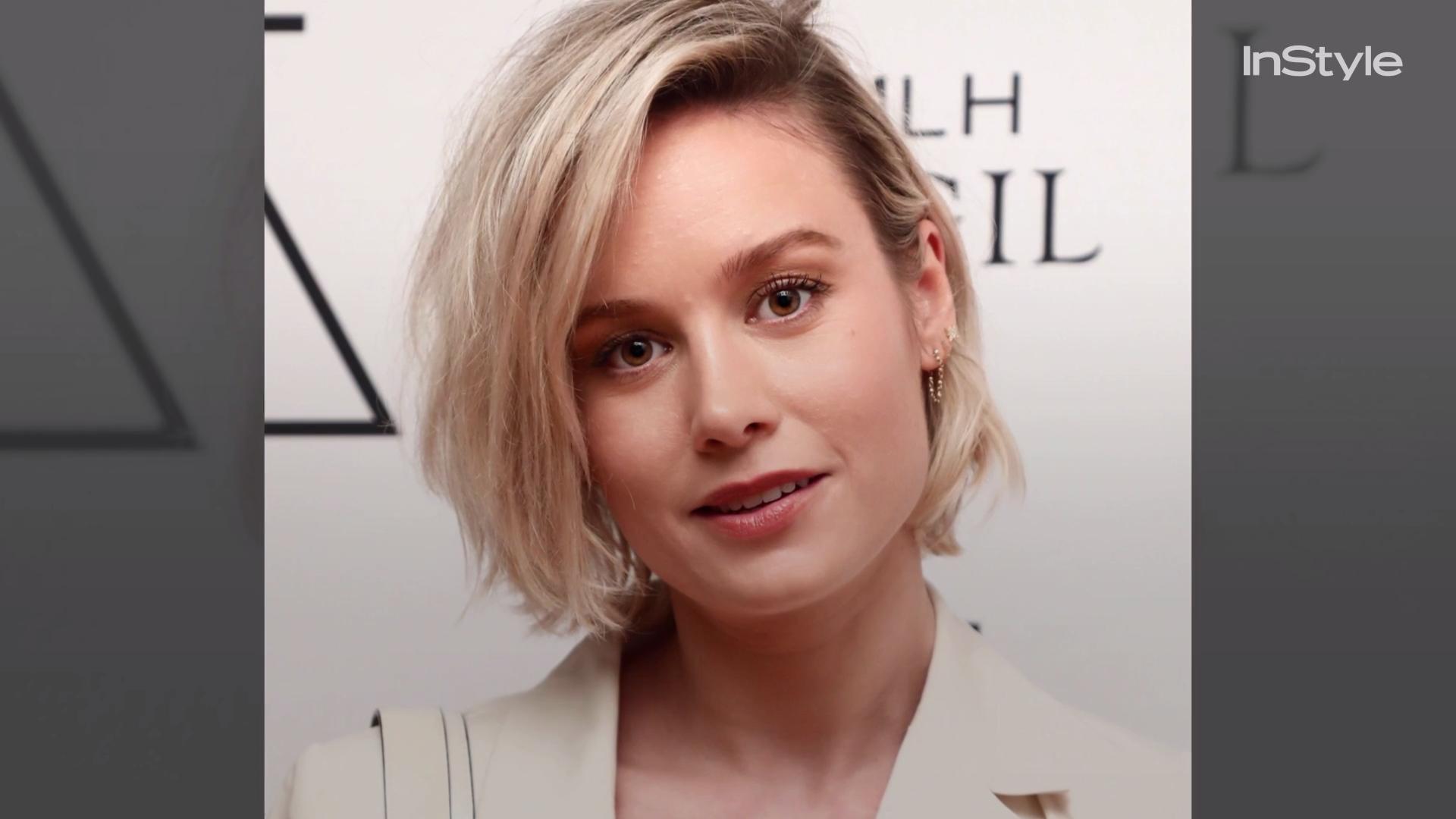 Brie Larson S Short Bob Haircut Brie Larson S Hairstyles Instyle