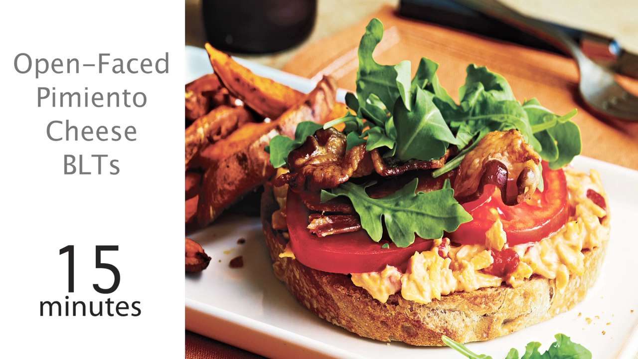 How to Make Open-Faced Pimiento Cheese BLTs