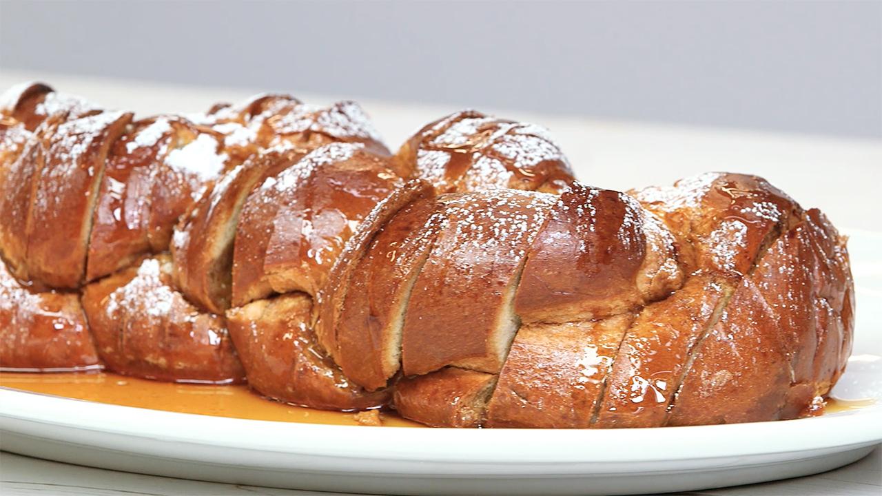 Hasselback Challah French Toast